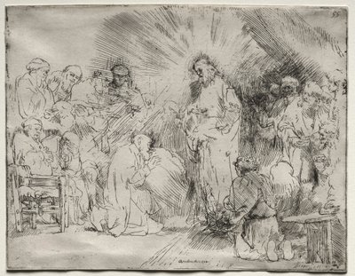 Kristus viser seg for apostlene av Rembrandt van Rijn