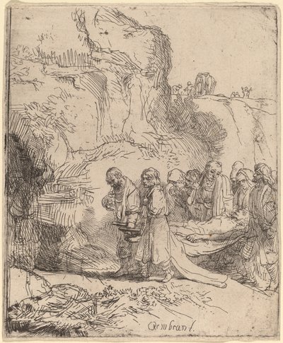 Kristus båret til graven av Rembrandt van Rijn