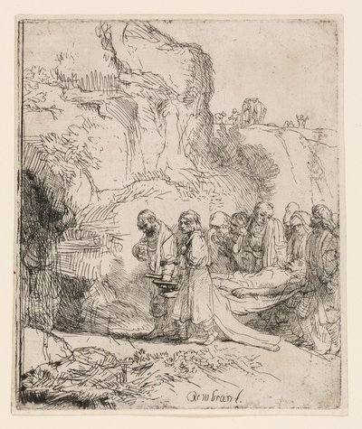Kristus båret til graven av Rembrandt van Rijn