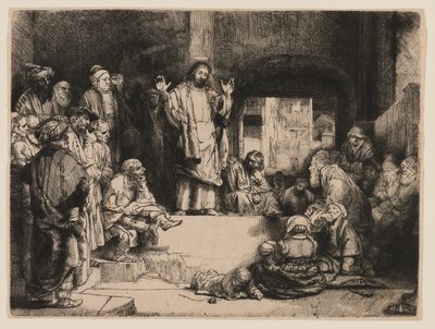 Kristus forkynnelse av Rembrandt van Rijn