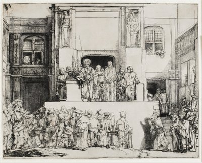 Kristus presentert for folket (Ecce Homo), 1655 av Rembrandt van Rijn