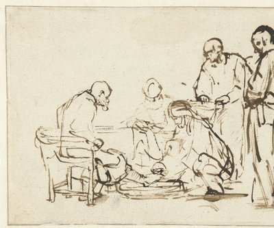 Kristus vasker disiplenes føtter av Rembrandt van Rijn