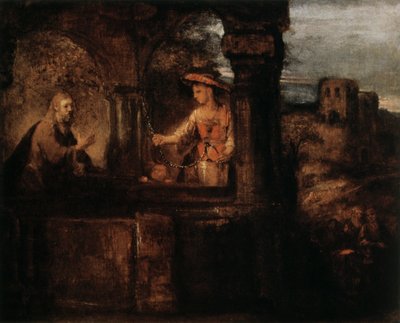 Kristus og kvinnen i Samaria, 1659. av Rembrandt van Rijn
