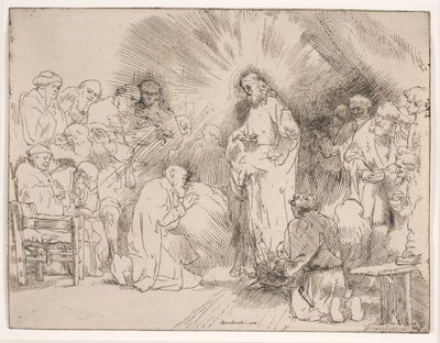 Kristus viser seg for apostlene av Rembrandt van Rijn