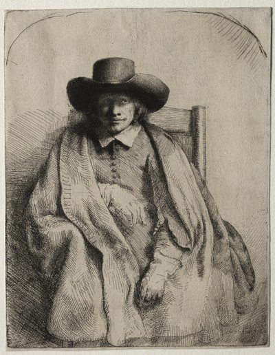Clement de Jonghe, trykkeri, 1651. av Rembrandt van Rijn