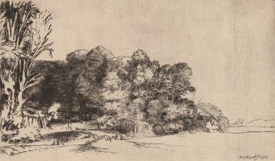 Treklump med en Vista, 1652. av Rembrandt van Rijn