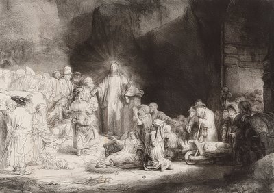 Hundregyldenbladet. Rundt 1649 av Rembrandt van Rijn