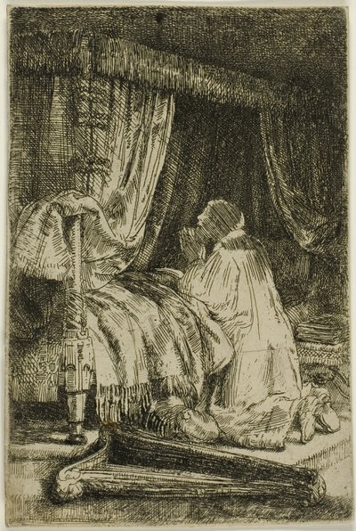 David i bønn av Rembrandt van Rijn