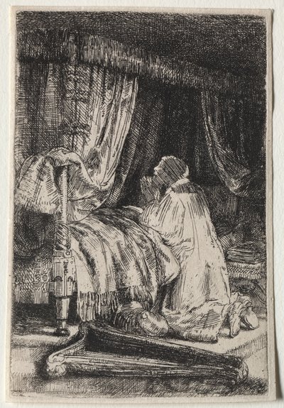 David i bønn av Rembrandt van Rijn