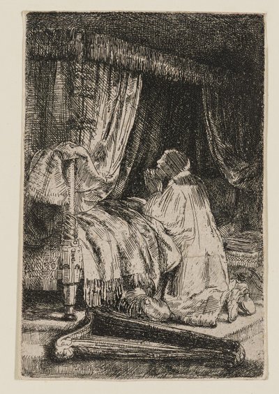 David i bønn av Rembrandt van Rijn