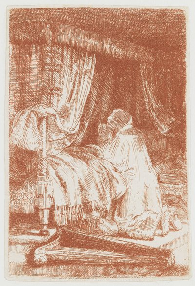 David i bønn av Rembrandt van Rijn