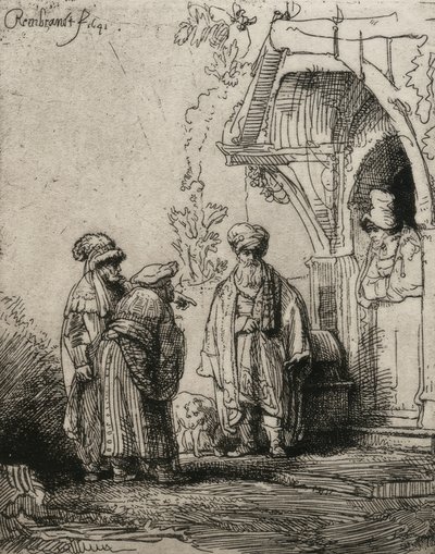 De tre orientalerne av Rembrandt van Rijn