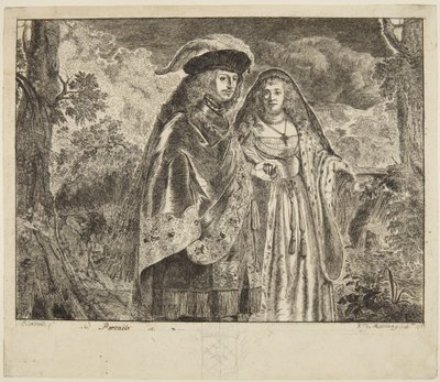 Kalt «Mannen med den hvite fjæren» av Rembrandt van Rijn