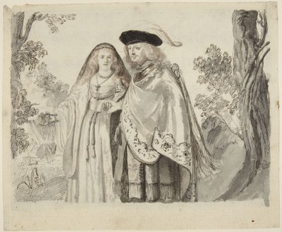 Mannen med den hvite fjæren av Rembrandt van Rijn
