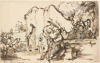 Eliezer og Rebecca ved brønnen av Rembrandt van Rijn