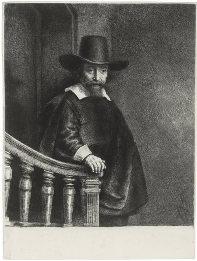 Ephraim Bueno, jødisk lege, 1647 av Rembrandt van Rijn
