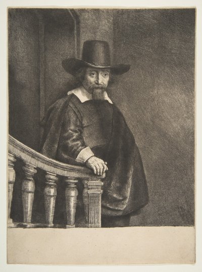 Ephraim Bueno, jødisk lege, 1647. av Rembrandt van Rijn