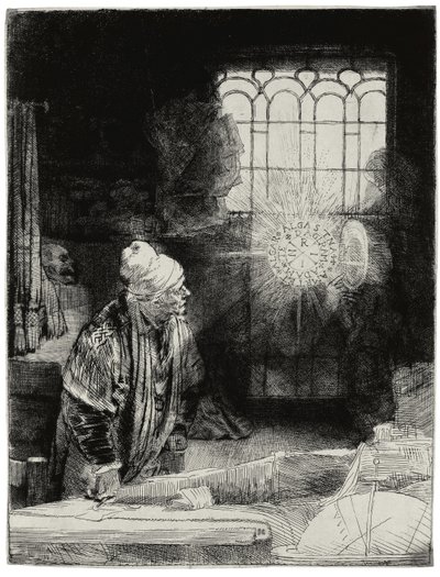 Faust, ca 1652 av Rembrandt van Rijn