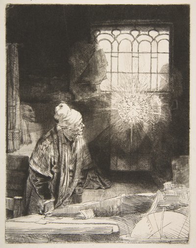 Faust, ca. 1652. av Rembrandt van Rijn