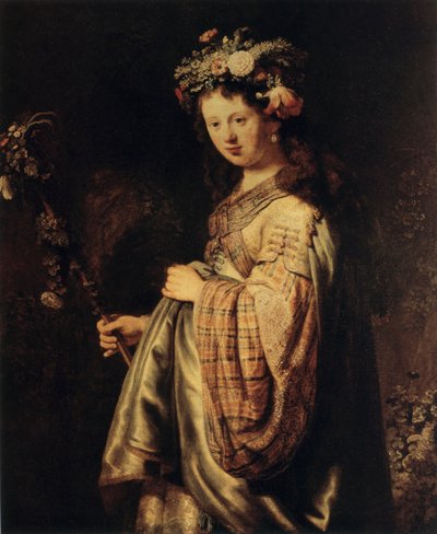 Flora, 1634 av Rembrandt van Rijn