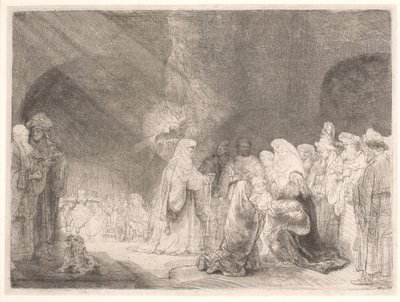 Produksjonen i tempelet av Rembrandt van Rijn