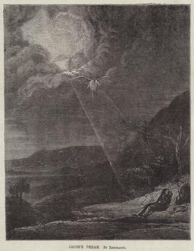 Jakobs drøm av Rembrandt van Rijn