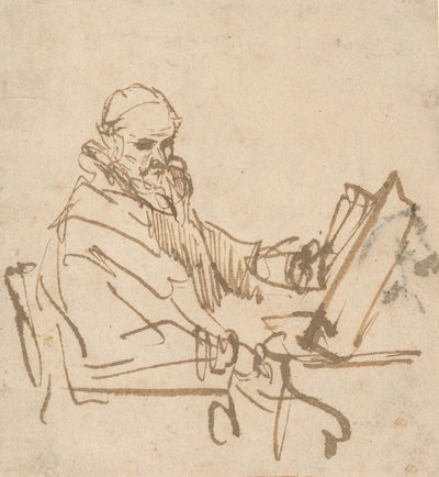 Jan Cornelisz Sylvius, predikanten, 16441645. av Rembrandt van Rijn