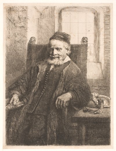 Jan Lutma, eldstemann, gullsmed og billedhugger av Rembrandt van Rijn