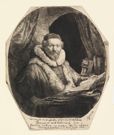 Jan Uytenbogaert, predikant av Rembrandt van Rijn