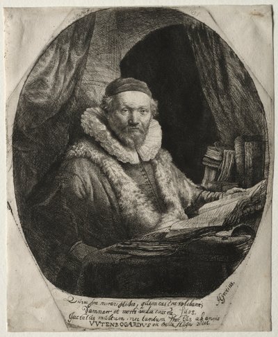 Jan Uytenbogaert, Remonstrantenes predikant, 1635. av Rembrandt van Rijn