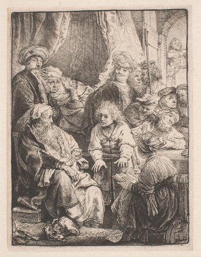 Josef forteller drømmene sine av Rembrandt van Rijn