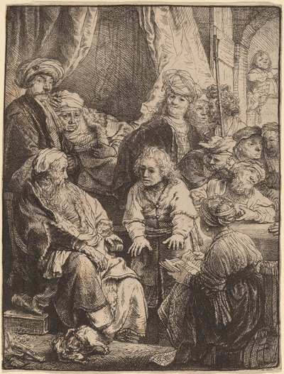 Joseph forteller sine drømmer av Rembrandt van Rijn
