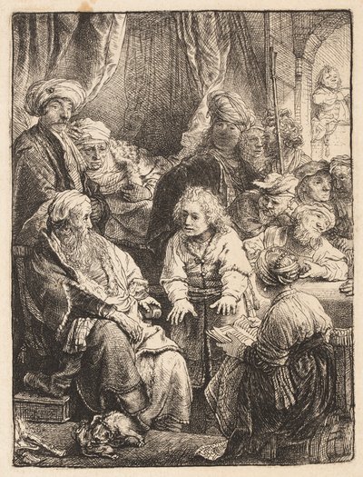 Joseph forteller sine drømmer av Rembrandt van Rijn