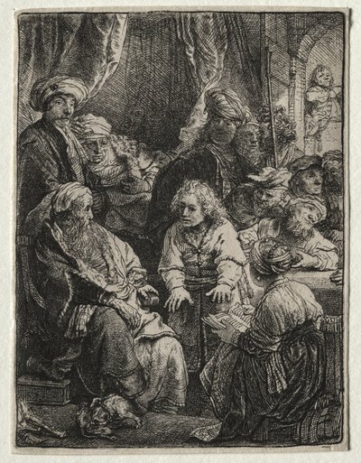 Joseph forteller sine drømmer av Rembrandt van Rijn