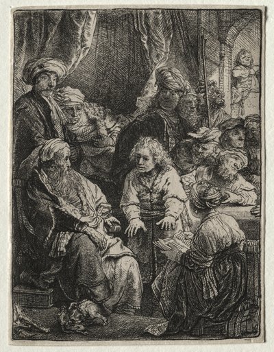 Joseph Telling his Dreams, 1638.  av Rembrandt van Rijn