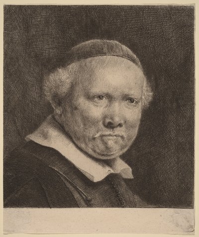 Lieven Willemsz van Coppenol: «The Larger Plate» av Rembrandt van Rijn