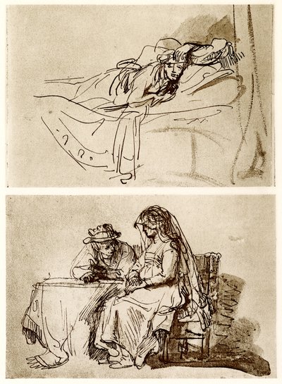 Løgnende kvinne, The Talk av Rembrandt van Rijn