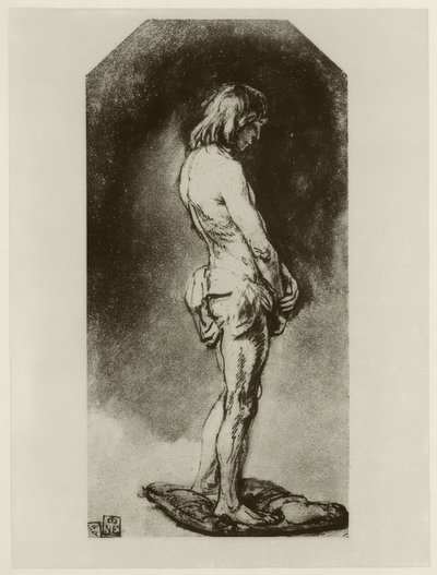 Naken mann av Rembrandt van Rijn
