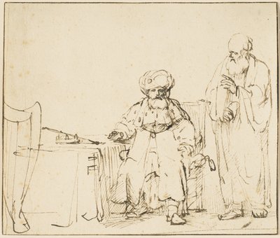 Nathan formaner David, ca. 1652-53 av Rembrandt van Rijn