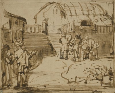 Noahs ark, 1660 av Rembrandt van Rijn