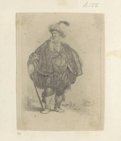 Perzisk mann Samling av åttifem originaltrykk (serietittel) av Rembrandt van Rijn