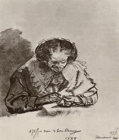 Portrett av Titia van Uylenburgh av Rembrandt van Rijn