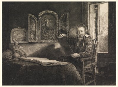 Portrett av Abraham Francen av Rembrandt van Rijn