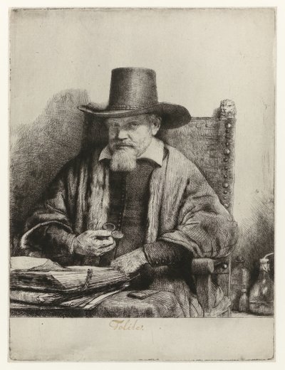 Portrett av Arnold Tholinx Arnout Tholinx, inspektør av Rembrandt van Rijn
