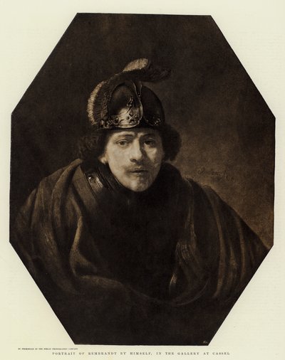 Portrett av Rembrandt av seg selv, i Galleriet på Cassel av Rembrandt van Rijn