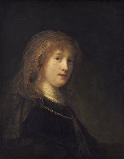 Portrett av Saskia van Uylenburgh av Rembrandt van Rijn
