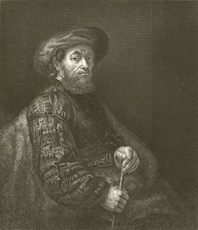 Portrett av en jøde av Rembrandt van Rijn