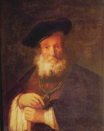 Portrett av en gammel mann av Rembrandt van Rijn