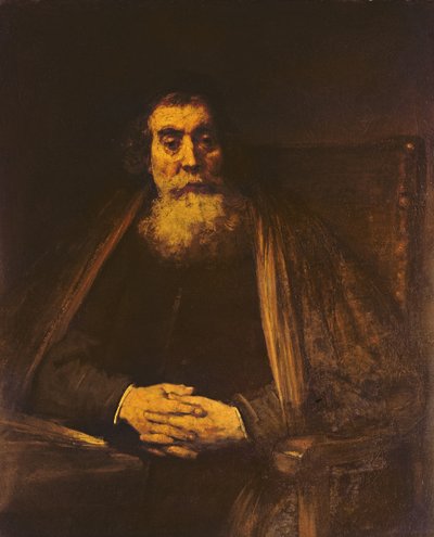 Portrett av en gammel mann av Rembrandt van Rijn