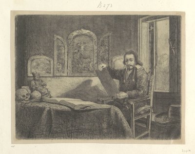Portret van de apotheker Abraham Francen Samling av åttifem originaltrykk (serietittel) av Rembrandt van Rijn